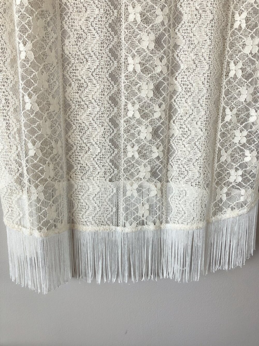 Ella Moss lace fringe top cream large - Picture 12 of 13